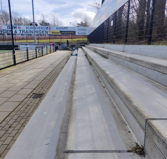 kogel stralen van beton elementen