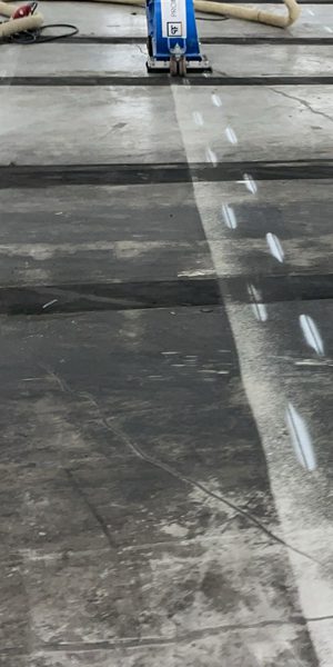 Overzicht betonvloer bij project in Aalsmeer