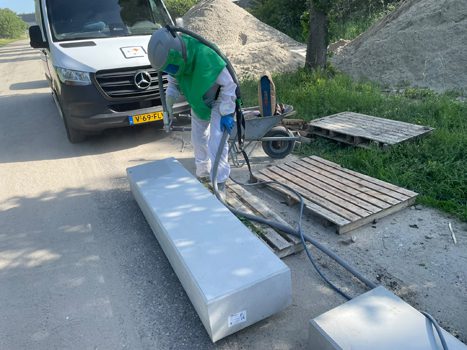 Prefab betonnen traptrede stralen in Vlissingen